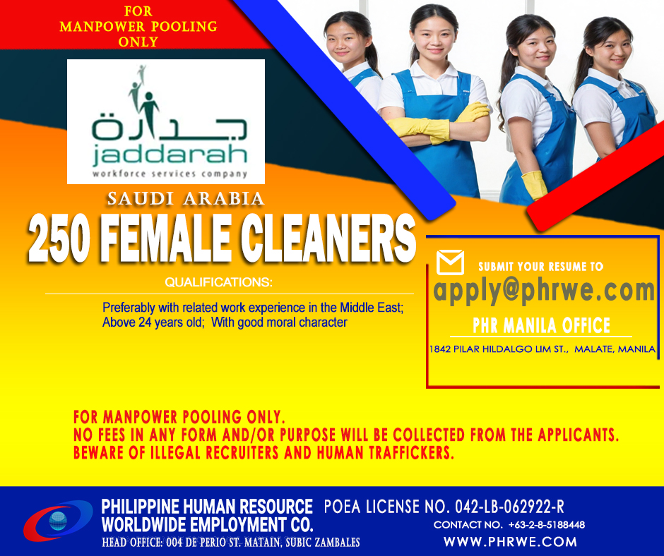 Female Cleaners - On Call